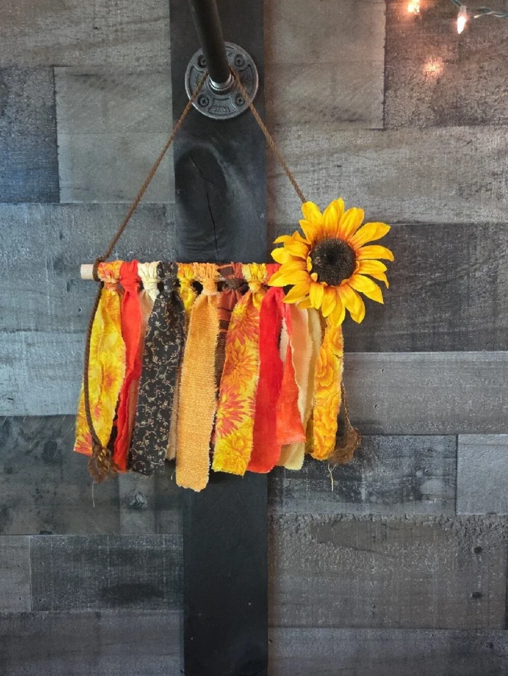Autumn Boho Garland w/Wall Hanging with Sunflower 78